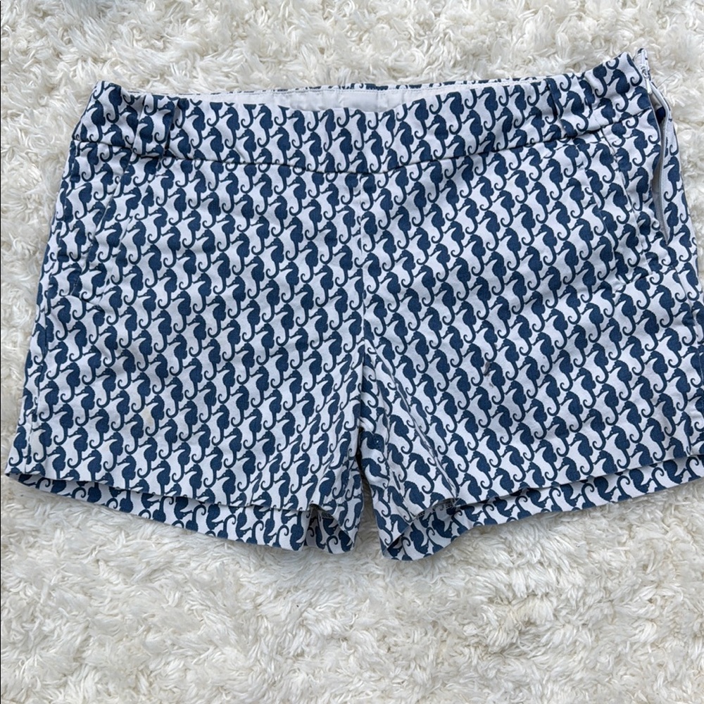 Nautical Blue and White Women's Shorts J CREW